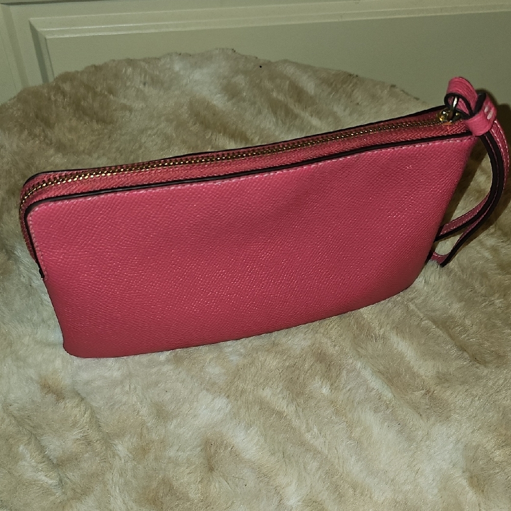 Coach Pink Wristlet Clutch - Picture 4 of 8